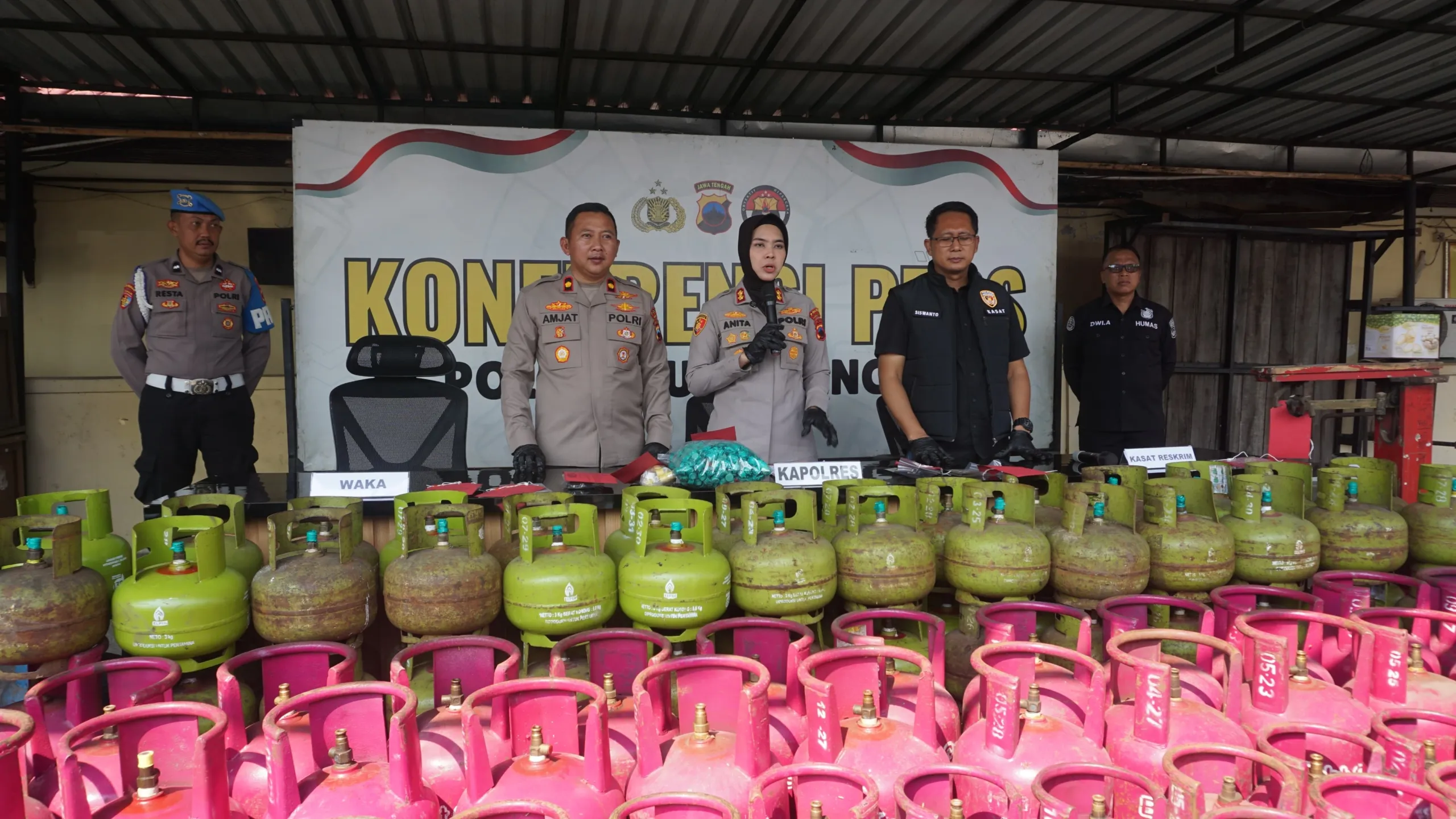 Curi Keuntungan Subsidi, Polres Purbalingga Bekuk Penyalahguna LPG dan BBM