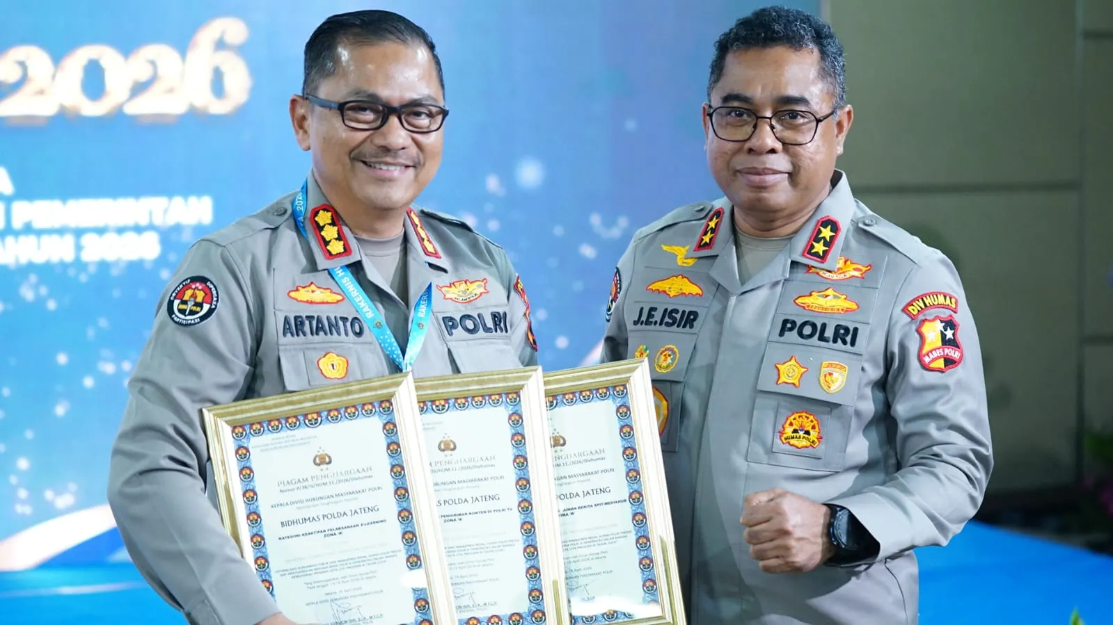 Adaptif dan Inovatif, Bidhumas Polda Jateng Borong Tiga Penghargaan Nasional