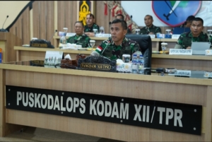 Tegakkan Disiplin dan Perkokoh Sinergi, Pangdam XII/Tpr Berikan Arahan Strategis kepada Seluruh Dansat
