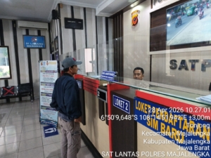 Satlantas Polres Majalengka Berikan Pelayanan Pembuatan SIM kepada Masyarakat