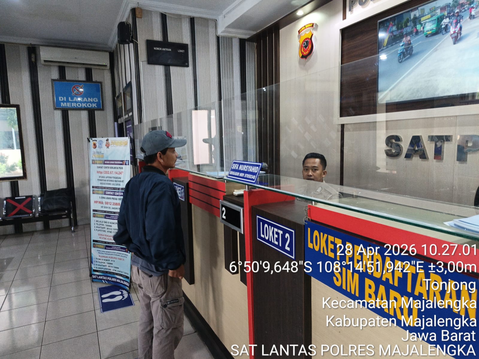 Satlantas Polres Majalengka Berikan Pelayanan Pembuatan SIM kepada Masyarakat