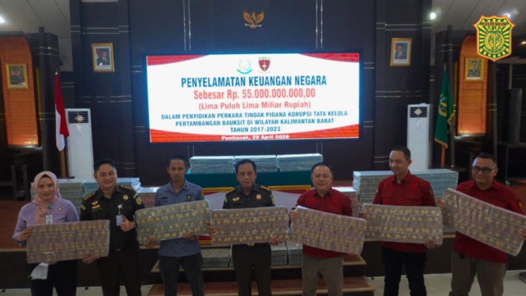 Kejar Aset Negara, Kejati Kalbar Sukses Pulihkan Rp 55 Miliar Lagi, Total Capai Rp 170 Miliar