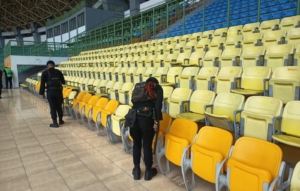 Jelang Kick Off Bekasi FC Vs PSPS, Gegana Brimob PMJ Sterilisasi Stadion
