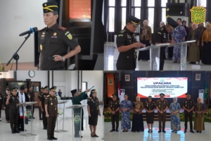 Perkuat Kelembagaan, Kajati Kalbar Lantik Tiga Pejabat Strategis dan Tekankan Integritas di Era Digital