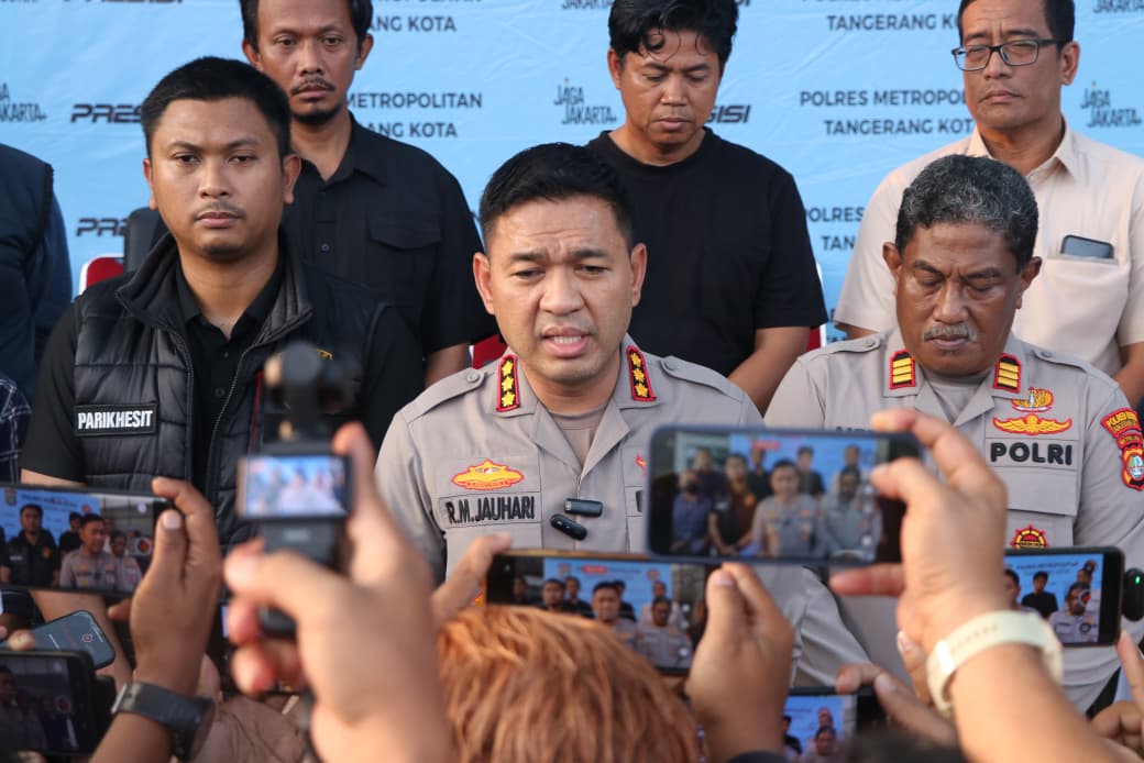 Kapolres Metro Tangerang Kota Rilis Hasil Operasi 3C, Puluhan Pelaku Kejahatan Jalanan Ditangkap