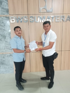 PLT Camat Singkep barat berkunjung ke BWS Sumatran IV di Sekupang Batam, Mengusulkan peningkatan Fasilitas di kawasan Embun Bukit Tumang,