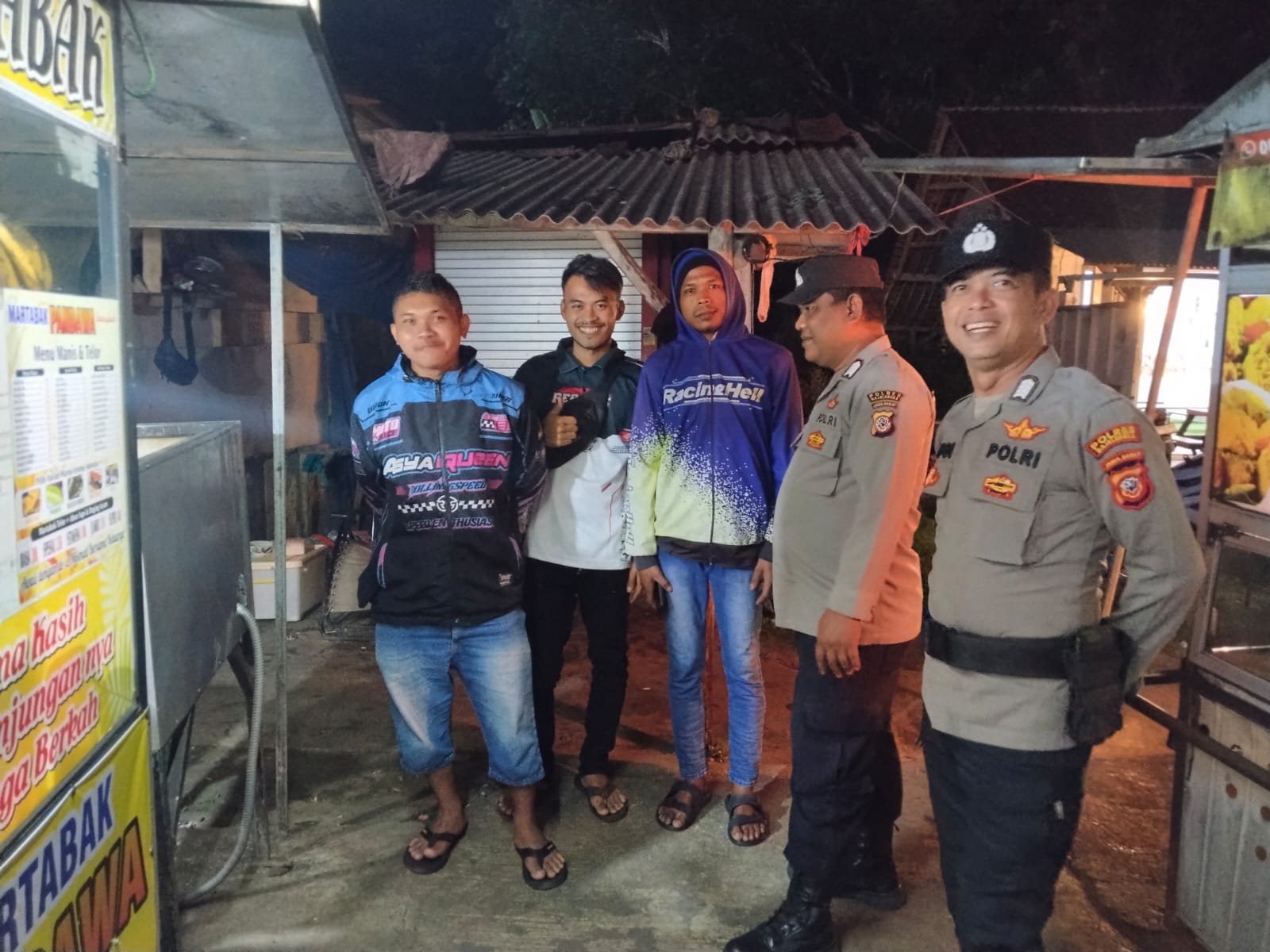 Jaga Kondusifitas Wilayah, Polsek Malausma Laksanakan Patroli Dini Hari