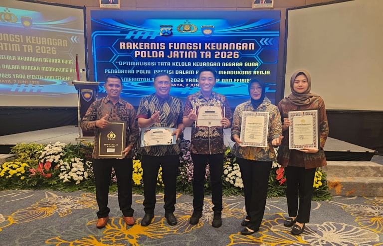 Polresta Malang Kota Raih Nilai IKPA Sempurna dan Borong Empat Penghargaan pada Rakernis Keuangan Polda Jatim 2026