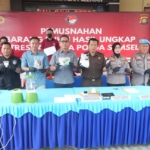 Selamatkan Generasi Muda, Ditresnarkoba Polda Sumsel Musnahkan Barang Bukti Narkotika Bernilai Miliaran Rupiah