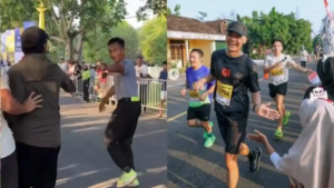 Viral Insiden Ajudan Tanpa BIB Dikeluarkan dari Ajang Marathon, Nama Ganjar Pranowo Ikut Menjadi Perbincangan