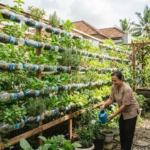 7 Cara Menyusun Botol Bekas Menjadi Dinding Tanaman Cantik dan Kebun Produktif di Lahan Sempit