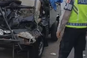 Kecelakaan Pikap di Tol Cipularang Purwakarta, 2 Pedagang Tahu Tewas
