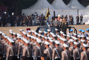 Presiden Prabowo Apresiasi Pengabdian Seluruh Anggota Polri pada Peringatan HUT Ke-80 Bhayangkara