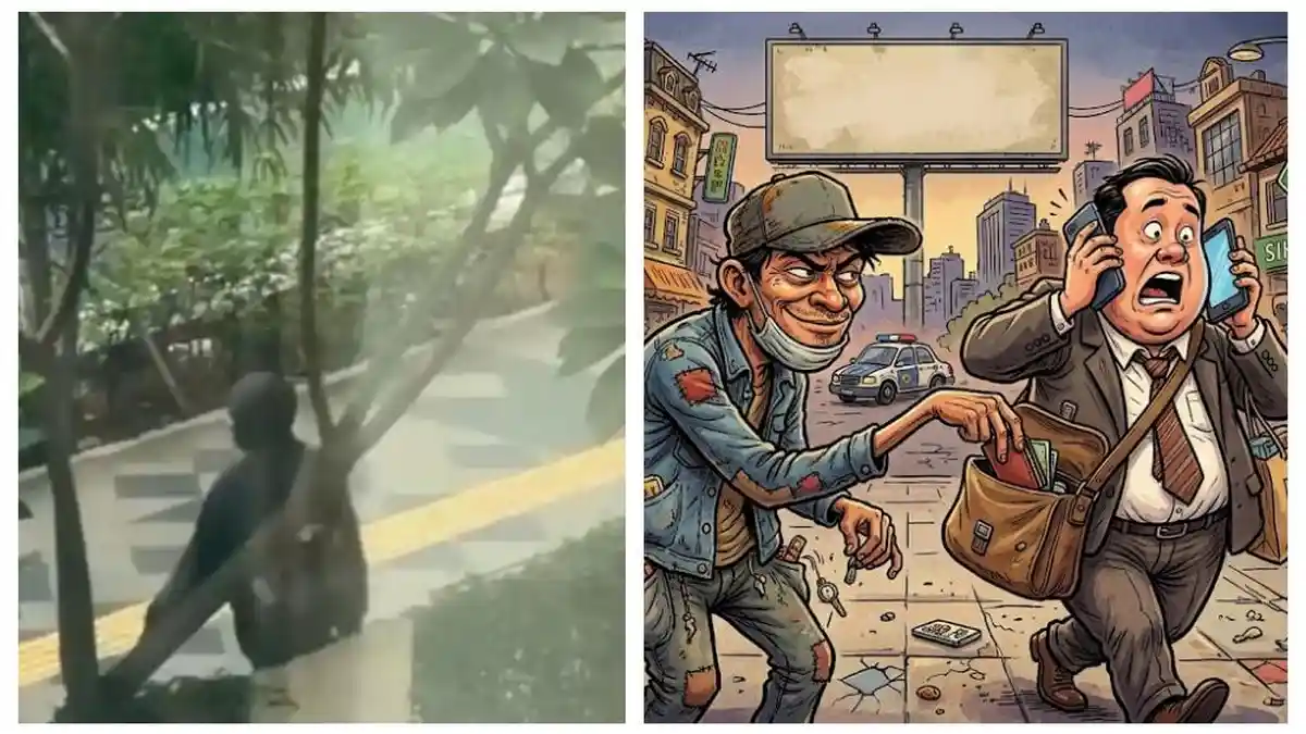 Viral Aksi Komplotan Copet Beraksi di Setiabudi, Polisi Lakukan Pengejaran terhadap Para Pelaku