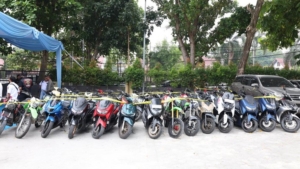 Polda Riau Ungkap Jaringan Curanmor Lintas Provinsi, 44 Motor Disita