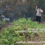 23 Hotspot Terdeteksi di Kawasan TNBS, Polsek Banyuasin II Lakukan Ground Check dan Pantau Titik Api