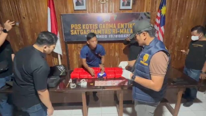 Bea Cukai, TNI dan Polri Gagalkan Penyelundupan 13 Kg Sabu di Perbatasan RI-Malaysia