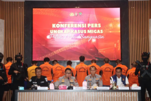 Bongkar Jaringan Migas Ilegal, Polres Muba Amankan 22 Tersangka dan 33 Truk Berisi 419.600 Liter Minyak