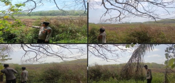 Hotspot Terdeteksi di Desa Bukit Polsek Betung Lakukan Ground Check dan Tingkatkan Pencegahan Karhutla - BERITA POLRI INDEPENDEN INVESTIGASI Hotspot Terdeteksi di Desa Bukit, Polsek Betung Lakukan Ground Check dan Tingkatkan Pencegahan Karhutla