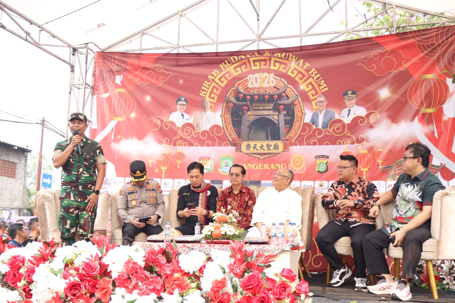 Di Bawah Tandu Kirab Budaya, Dandim Tangerang Rajut Kerukunan dan Kebhinekaan