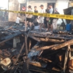 Kebakaran Rumah di Sungsang IV, Polisi Bergerak Cepat Amankan Lokasi dan Lakukan Pendataan Kerugian