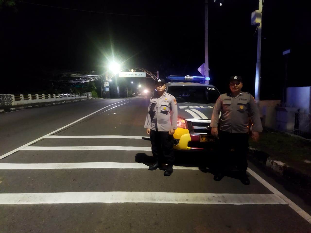 Patroli Subuh Keliling Polsek Talun, Antisipasi C3 dan Kejahatan Lainnya