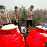 Polda Sumsel dan SLOG Polri Kerahkan Drone serta Formula X-Fire untuk Atasi Karhutla di OKI