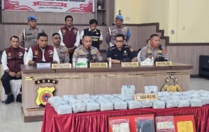 Polres Langsa Gagalkan Peredaran 46,6 Kilogram Sabu Diduga Berasal dari Malaysia