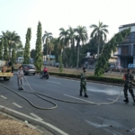 Kodim 0506/Tangerang Bergerak Atasi Dampak Debu Vulkanik Anak Gunung Krakatau