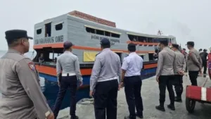 Antisipasi Aksi Unjuk Rasa, Polres Kepulauan Seribu Perketat Pengamanan Dermaga Penyeberangan