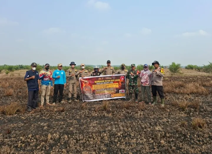 Cegah Karhutla, Bhabinkamtibmas Polsek Makarti Jaya Berikan Edukasi kepada Warga Upang Marga