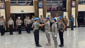 Pasukan Garbha FPU 7 MINUSCA Terima Satyalancana Bhakti Buana dari Presiden Prabowo