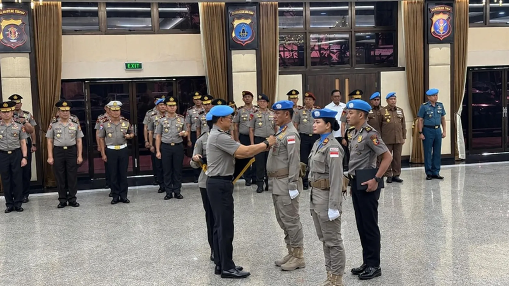 Pasukan Garbha FPU 7 MINUSCA Terima Satyalancana Bhakti Buana dari Presiden Prabowo