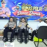 HUT ke-75 Humas Polri, Polda Jambi dan Jajaran Gelar Donor Darah, Ratusan Kantong Berhasil Dikumpulkan