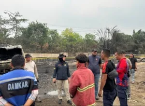 Gudang Diduga Penampungan BBM Ilegal di Lorok Ogan Ilir Terbakar, Tiga Orang Alami Luka Bakar