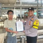 Cegah Kebakaran Hutan dan Lahan, Bhabinkamtibmas Polsek Betung Edukasi Warga Desa Taja Raya II