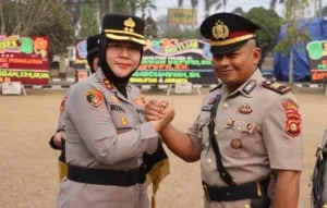 Polres Ogan Ilir Gelar Sertijab Kasat Resnarkoba dan Kapolsek Pemulutan, Kapolres Tekankan Profesionalisme