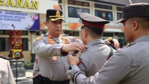 Kapolres Tabanan Pimpin Sertijab Tiga Pejabat Utama dan Kapolsek