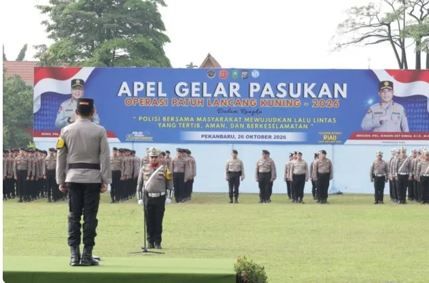 Polda Riau Mulai Operasi Patuh Lancang Kuning 2026 Pengendara Diminta Tertib - BERITA POLRI INDEPENDEN INVESTIGASI Polda Riau Mulai Operasi Patuh Lancang Kuning 2026, Pengendara Diminta Tertib