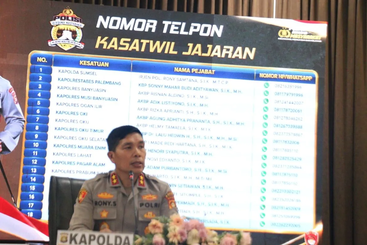 Polda Sumsel Tangani 17 Kasus Karhutla Korporasi, Sebanyak 620,62 Hektare Area Konsesi Disegel