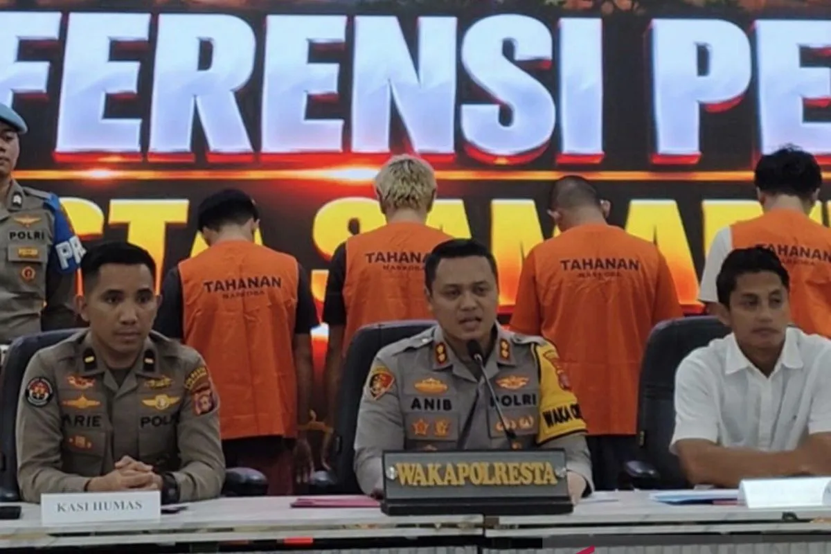 Polresta Samarinda Tetapkan Empat Tersangka Pencurian Kabel Telkom, Kerugian Ditaksir Capai Rp100 Juta