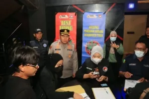 Polresta Tuban Gelar Razia di Tiga Tempat Hiburan Malam, Hasil Tes Urine 52 Pengunjung Negatif