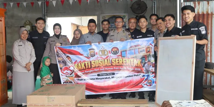 Peringati HUT Humas Polri ke-75, Polda Bengkulu Salurkan Bantuan Pendidikan dan Sembako untuk Masyarakat