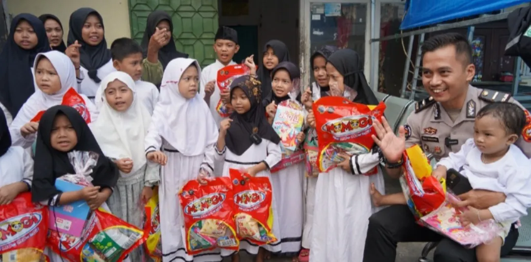 Sambut HUT ke-75 Humas Polri, Bidhumas Polda Sumsel Salurkan Bantuan Sosial ke Panti Asuhan Ratna Sari