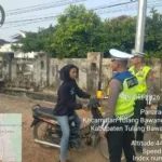 Satlantas Polres Tulang Bawang Barat Gelar Pengamanan Rawan Pagi, Pastikan Arus Lalu Lintas Aman dan Lancar