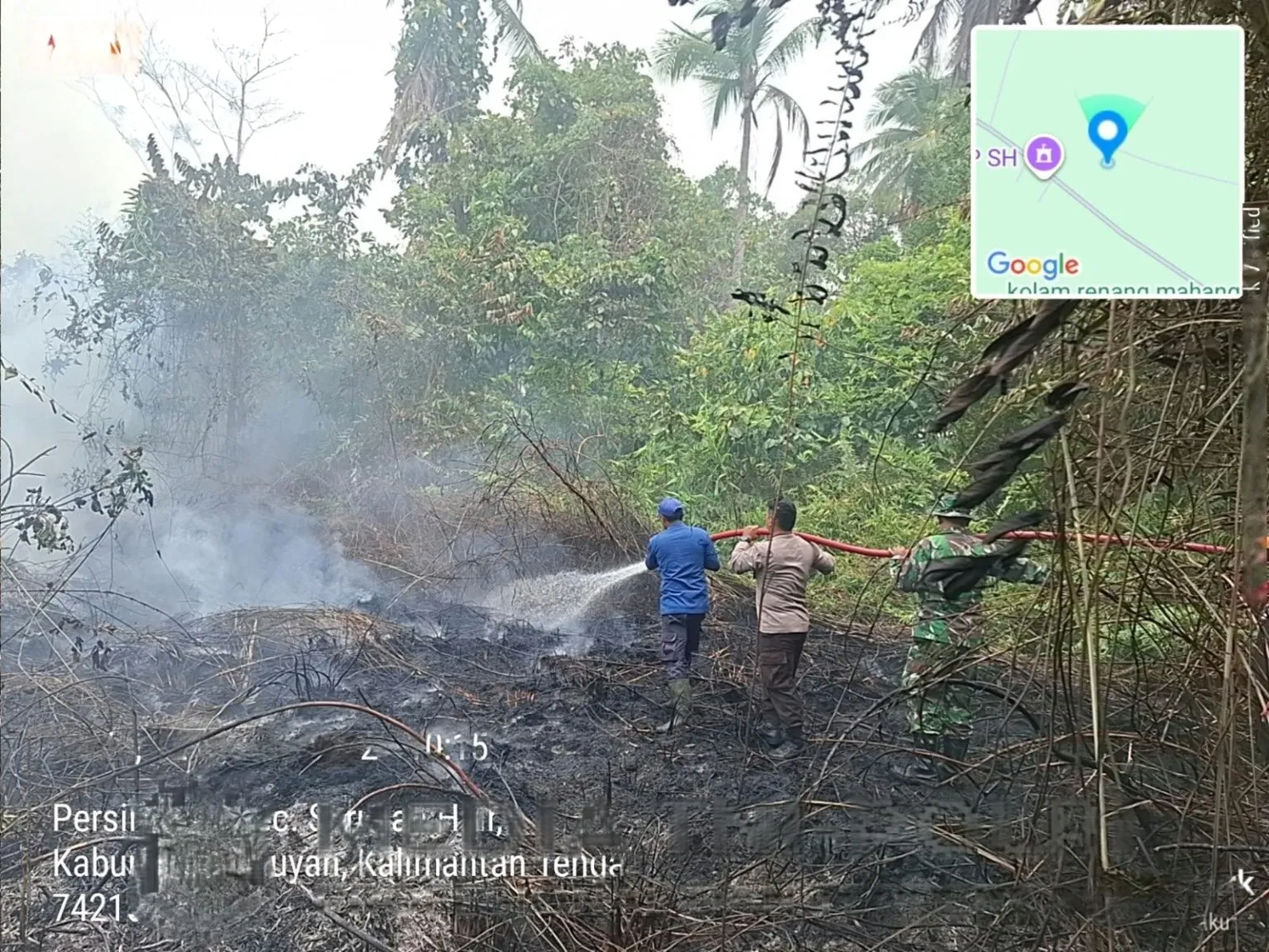 Satgas Karhutla Seruyan Kerahkan Dua Mobil Tangki BPBD, Kebakaran di Jalan Mahang Berhasil Dipadamkan